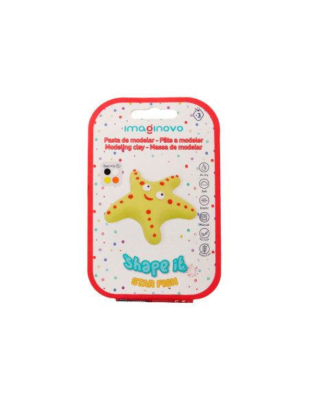 Pasta para modelar imaginovo de secado al aire set de colores surtidos con instrucciones estrella de mar