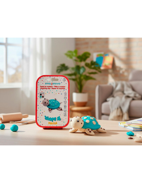 Pasta para modelar imaginovo de secado al aire set de colores surtidos con instrucciones tortuga