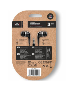 Auriculares Intrauditivos Tech One Tech soft earTECH TEC1005/ con Micrófono/ Jack 3.5/ Negros 2