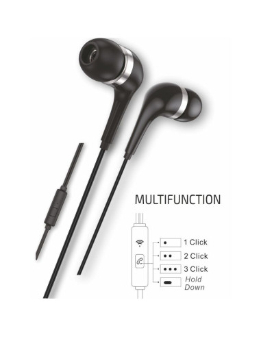Auriculares Intrauditivos Tech One Tech earTECH TEC1305/ con Micrófono/ USB Tipo-C/ Negros