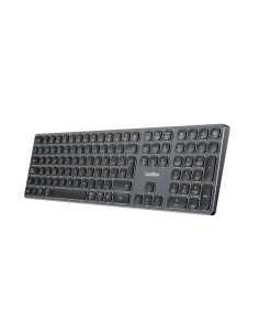 Coolbox Moonlight B431 Teclado Inalambrico - RF 2.4G y Bluetooth 5.1 - Teclas ABS Redondeadas Silencioso - Retroiluminado con 7