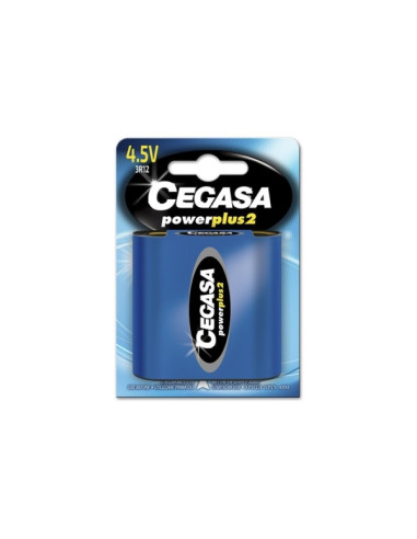 Cegasa Power Plus 2 Pack de 1 Pila 3R12 4.5V - Pila Salina para Aparatos de Bajo Consumo