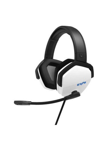Energy Sistem Auriculares Gaming ESG 4 Sonido Envolvente 7.1 - LED Light - Almohadillas de Cuero Proteico - Color Blanco