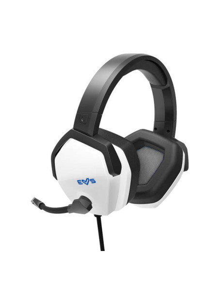 Energy Sistem Auriculares Gaming ESG 4 Sonido Envolvente 7.1 - LED Light - Almohadillas de Cuero Proteico - Color Blanco