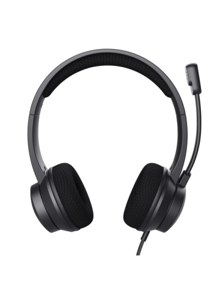 Trust Ayda Auriculares con Microfono USB - Cancelacion de Ruido - Diadema Ajustable - Controles en Auricular - Cable de 1.8m - C