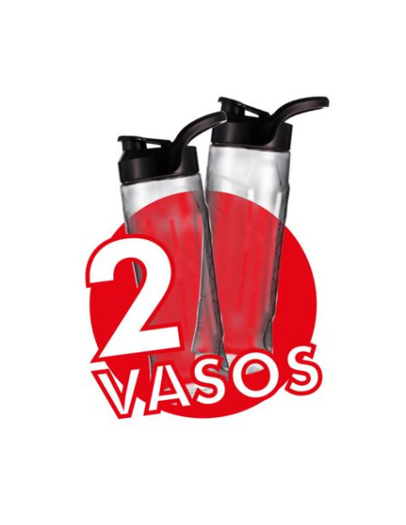 Muvip Batidora Smoothie 300W Inox 2 Vasos 600ml - Color Varios