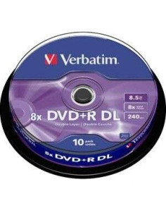 Verbatim DVD+R Doble Capa 8x 8.5GB (Tarrina 10 Uds)