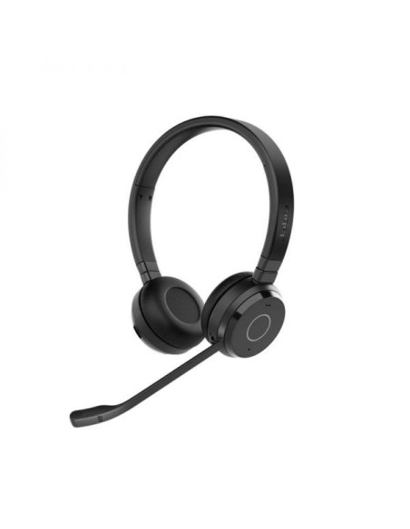 Jabra Evolve 65 TE UC Stereo Auriculares con Microfono Bluetooth - Cancelacion de Ruido - Autonomia hasta 12h - Diadema Ajustabl