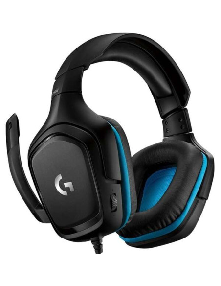 Logitech G432 Auriculares Gaming USB DTS 7.1 con Microfono - Microfono Plegable - Diadema Ajustable - Almohadillas Acolchadas -