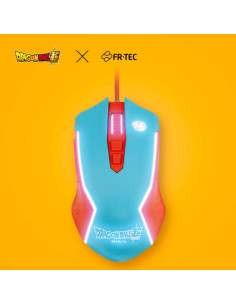 FR-TEC PC Dragon Ball Super Raton Goku - Diseño Ergonomico - Luz LED RGB - Control de Dpi (800-8000) - Almohadillas Deslizantes 2