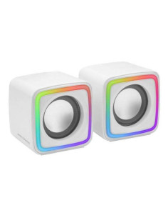 Mars Gaming MSCUBE Altavoces 8W - Iluminacion RGB - Sonido DSP - USB, Entrada Jack 3.5mm - Compactos y Ligeros