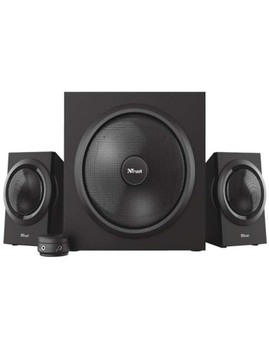Trust Yuri Sistema de Altavoces 2.1 120W - Subwoofer 30W - Control de Bajos - Cable de 1.50m - Color Negro