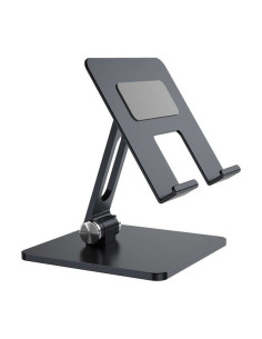 Aisens Soporte de Sobremesa Tamaño XXL Ajustable (2 Pivotes) para Movil / Tablet - Color Gris
