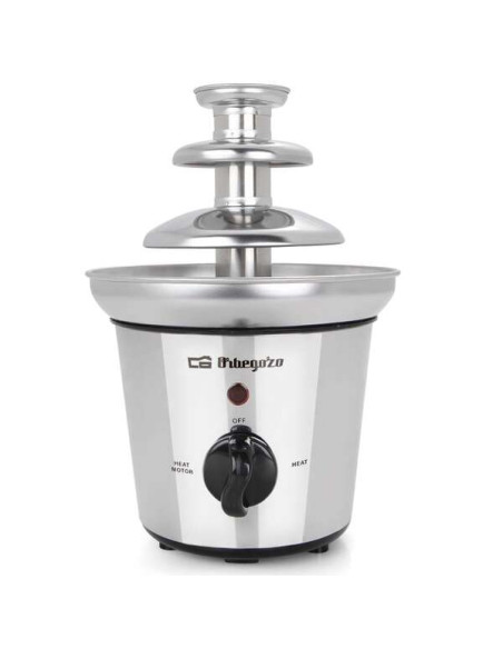 Orbegozo Fuente de Chocolate Elegance - 3 Pisos de Acero Inoxidable - Mantenimiento de Calor - Seguro y Facil de Usar - Ideal pa