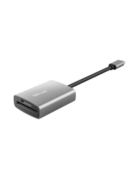 Trust Dalyx Lector de Tarjetas USB-C - SD, MicroSD - Aluminio
