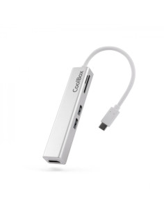 Coolbox miniDock 5 en 1 USB-C a HDMI /2xUSB3.0/1xMicroSD/1xSDPD - 0.14m - Color Gris Metalizado