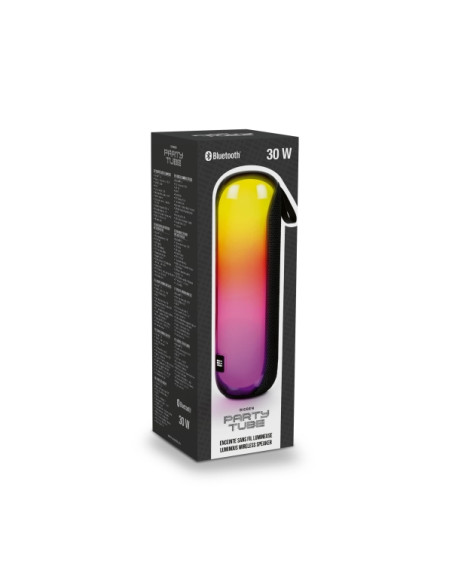Bigben Tube Altavoz Bluetooth - Potencia Musical 30W -Puerto USB Reproductor - Color Negro