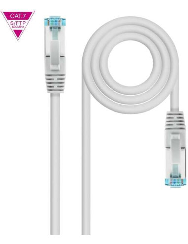 Nanocable Cable de Red Latiguillo Cat.7 600Mhz LSZH SFTP PIMF AWG26 15m