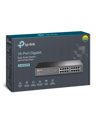 TP-Link Switch Easy Smart - 16 Puertos Gigabit...