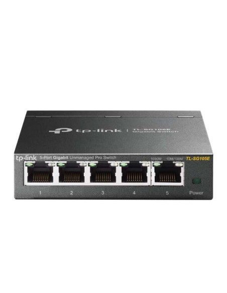 TP-Link Switch Easy Smart de 5 puertos Gigabit - Plug & Play - Carcasa Metalica - Reduce el Consumo de Energia