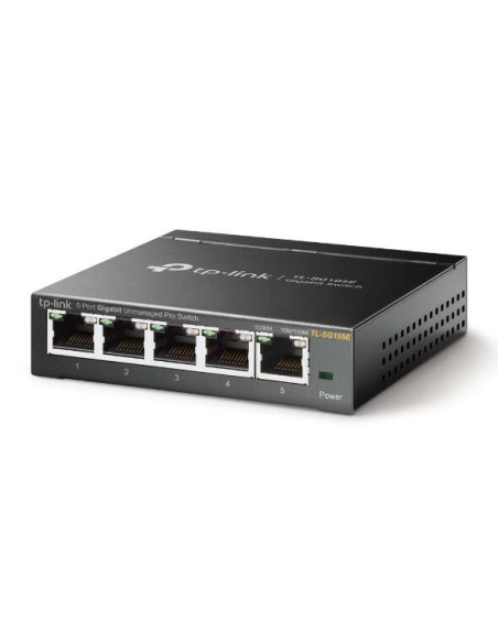 TP-Link Switch Easy Smart de 5 puertos Gigabit - Plug & Play - Carcasa Metalica - Reduce el Consumo de Energia