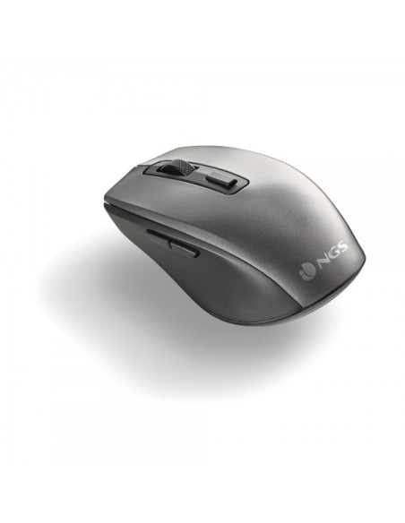 NGS Pack Teclado + Raton Inalambricos Multifuncion - Silencioso - 12 Teclas Multimedia - Color Gris