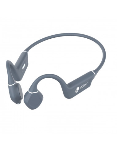 Leotec Kuri Auriculares Deportivos de Conduccion Osea Bluetooth 5.4 - Autonomia hasta 12h - Bateria de 180mAh - Resistencia IPX5