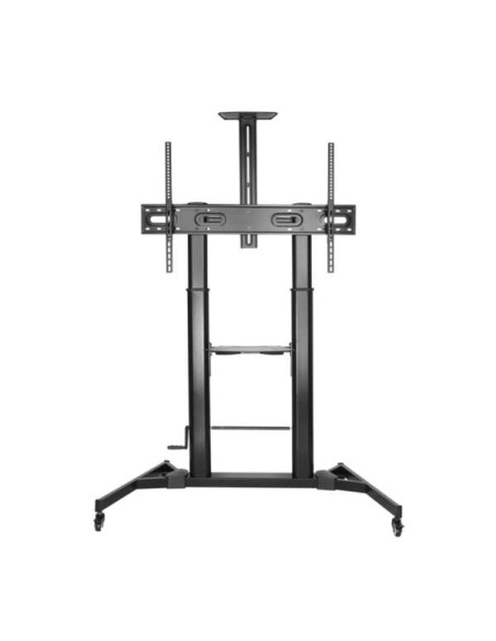 Aisens Soporte de Suelo para TV/Monitor de 60" a 100" - Max 100kg - Ajustable en altura - Movimiento Horizontal y Vertical