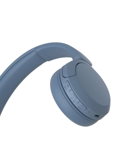 Sony WH-CH520 Auriculares Bluetooth 5.2 con Microfono Integrado - Diadema Ajustable - Conectividad Multipunto - Auriculares Gira