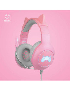 FR-TEC Auriculares Gaming Tanooki - Auriculares Gaming con Luz LED - Sonido Estereo Hd en Altavoces de 50mm - Cancelacion de Rui 2