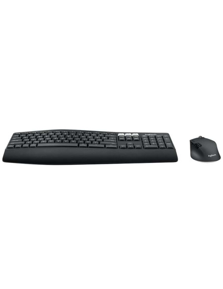 Logitech MK850 Performance Pack Inalambrico USB Teclado con Reposamuñecas + Raton 1000dpi 7 Botones - Uso Diestro - Color Negro