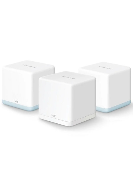 Mercusys H32G Sistema Wi-Fi 5 Mesh AC1200 Dual Band - 3 Unidades Halo - Cobertura hasta 320 m  - Color Blanco