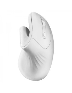 Mars Gaming MMW-ERGOPRO Raton Inalambrico Vertical - Sensor Optico 3200 DPI - Switches HUANO - Conectividad 2.4GHz - Color Blanc