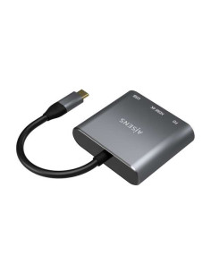 Aisens Conversor USB-C a HDMI/USB-C/Tipo A USB 3.0, 3 en 1 - 15cm - Color Gris 2