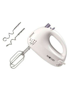 Muvip Batidora Amasadora de Mano para Reposteria 200W - 5 Velocidades - 2 Conjuntos de Varillas - Boton Turbo