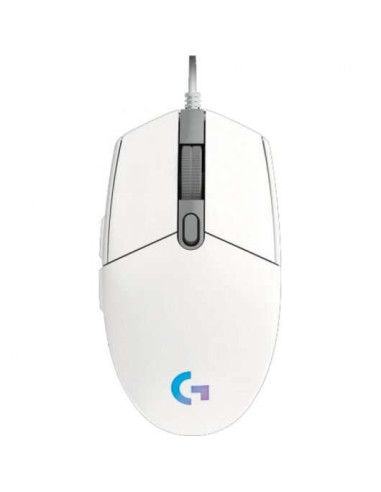 Logitech G203 Lightsync Raton USB 8000dpi - 5 Botones Programables - Iluminacion RGB Lightsync - Uso Diestro - Cable de 2.10m -