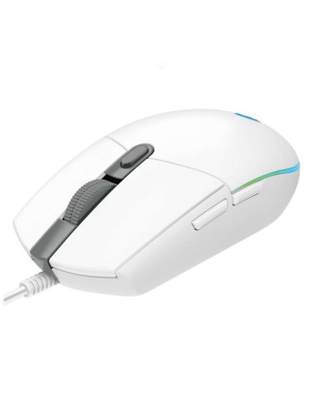Logitech G203 Lightsync Raton USB 8000dpi - 5 Botones Programables - Iluminacion RGB Lightsync - Uso Diestro - Cable de 2.10m -