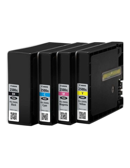 Canon PGI2500XL Pack de 4 Cartuchos de Tinta Originales - 9254B004/9254B010