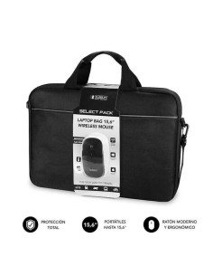 Subblim Maletin Select Pack con Raton Wireless - hasta 156 Pulgadas - Interior Acolchado y Reforzado - Compartimento Separado pa