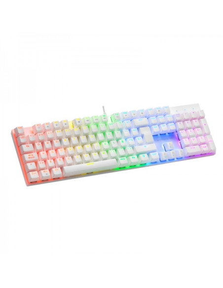 Mars Gaming MK422 Teclado Gaming Mecanico - Iluminacion RGB 12 Modos - Teclas Imborrables - Switches Antipolvo - Funciones Multi