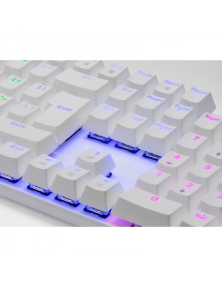 Mars Gaming MK422 Teclado Gaming Mecanico - Iluminacion RGB 12 Modos - Teclas Imborrables - Switches Antipolvo - Funciones Multi