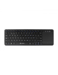 Coolbox TEW01-BK Teclado Inalambrico Touchpad - PC, TV - Color Negro
