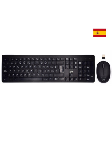Ewent Pack Inalambrico 2.4hz KB+RATON - Teclado...