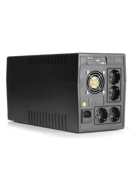 NGS Fortress 2000 V2 SAI 1500VA UPS 900W - Tecnologia Off Line - Funcion AVR - 4x Schukos - Proteccion Sobrecargas y Cortocircui