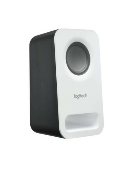 Logitech Z150 Altavoces Multimedia 2.0 6W - Entrada Jack 3.5mm - Toma de Auriculares - Cable de 1.80m - Color Blanco