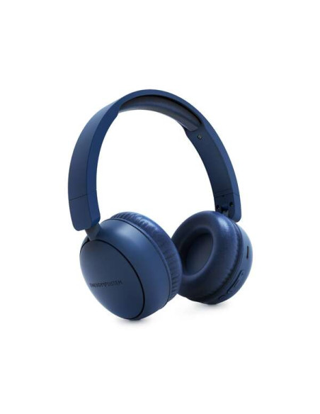 Energy Sistem Auriculares Bluetooth con Radio FM - Plastico 100% Reciclado - Reproductor MP3 y MicroSD - Color Azul