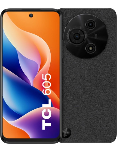 TCL 605 Smartphone 6.75" - 4GB - 128GB - Camara 50MP - Bateria 5200mAh - Color Negro