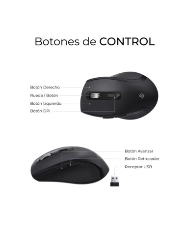 Subblim Dual Office Prowave Black Pack de...