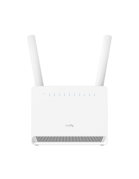 Cudy Router WiFi 4G LTE Cat 12 Gigabit AX3000 - Velocidad hasta 1000Mbps - 4 Puertos - 1 Ranura Nano SIM - Cat 12 - Color Blanco