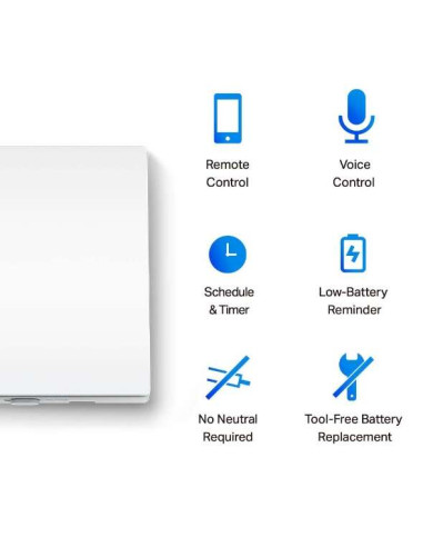 TP-Link Tapo S210 Interruptor Sencillo de Luz...